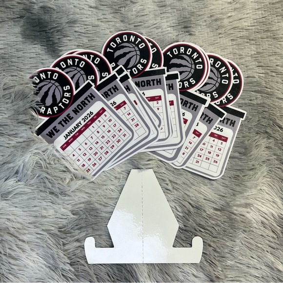 Toronto Raptors Mini Desk Calendar - Picture 3 of 3